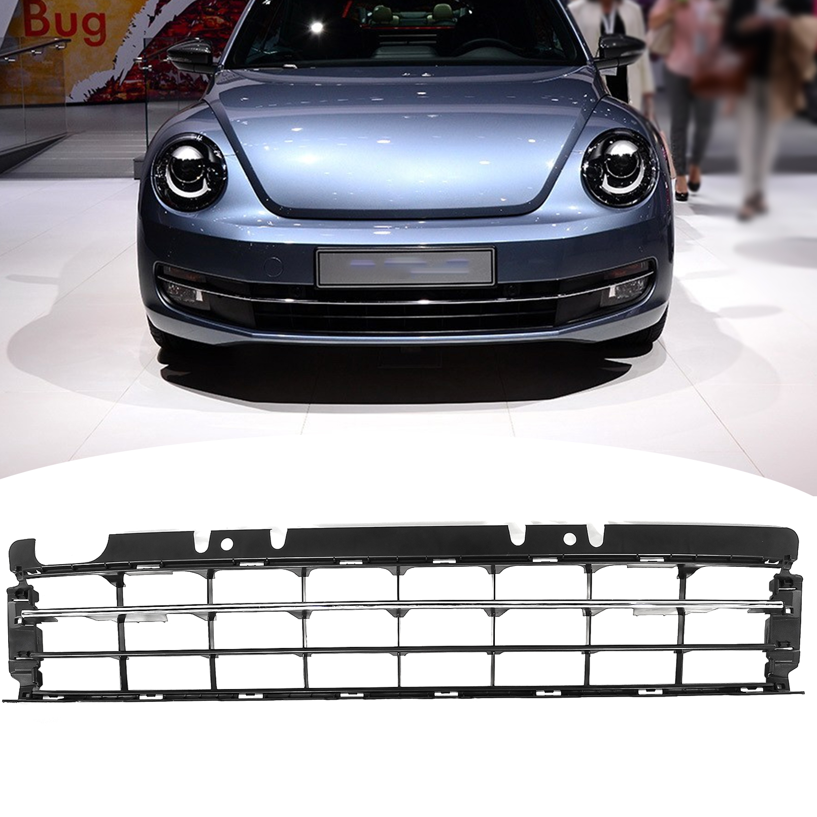 Front Bumper Lower Grill For 2012-2016 Volkswagen Beetle