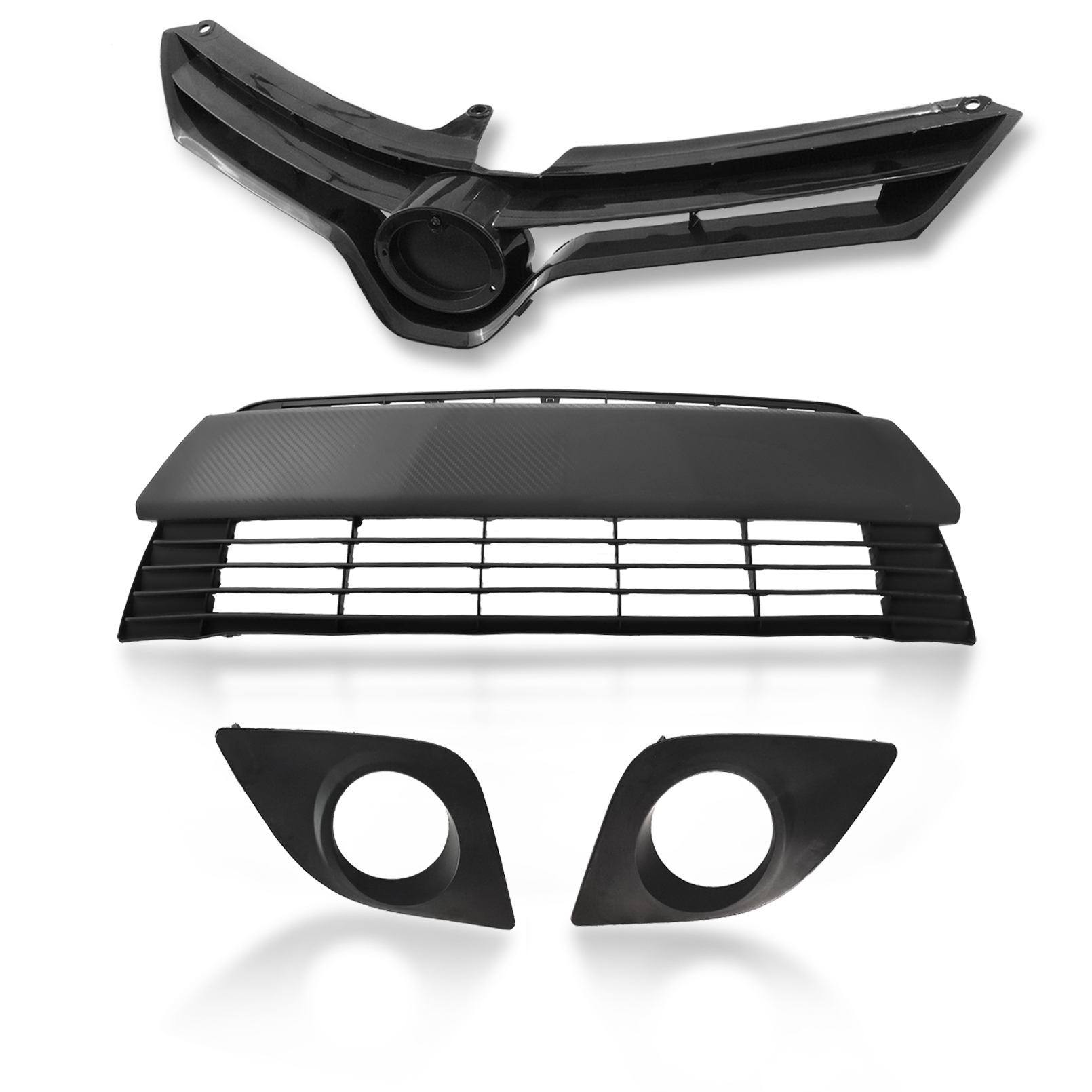 Upper Front Grille For 2014-2016 Toyota Corolla LE/CE - Black Mesh Grille Replacement