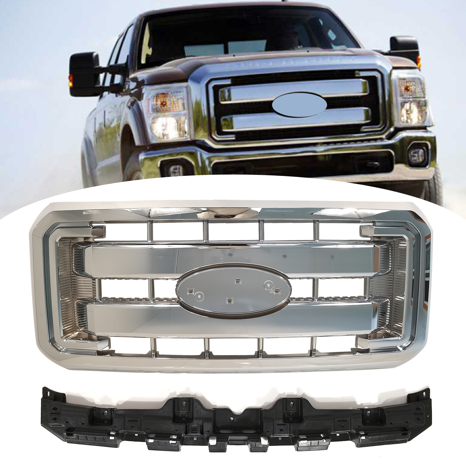 Chrome Grill Reinforcement Image 1
